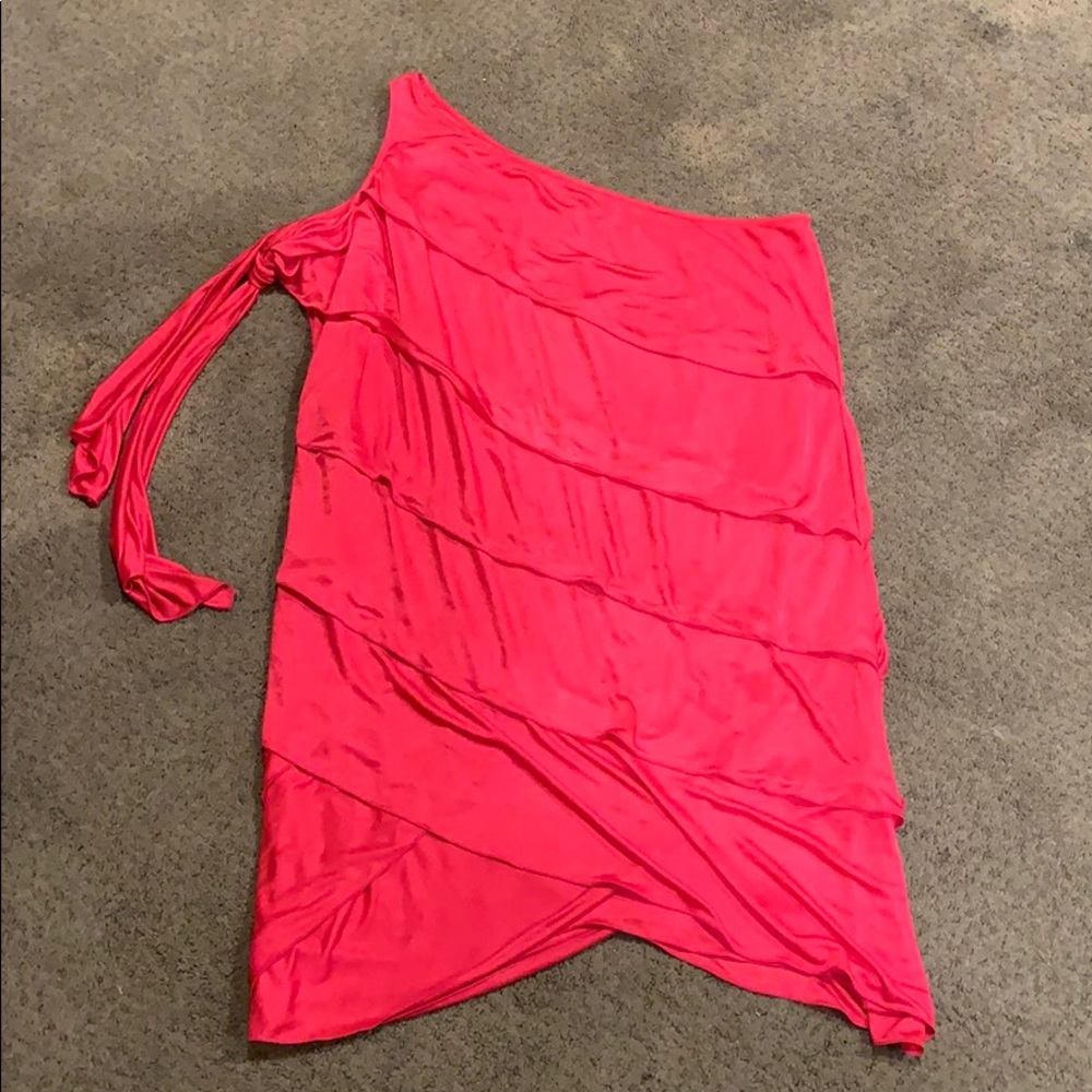 BCBGMaxazria hot pink dress